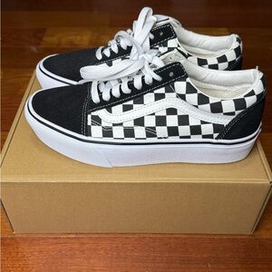 Vans Black and White Checkered Sneakers